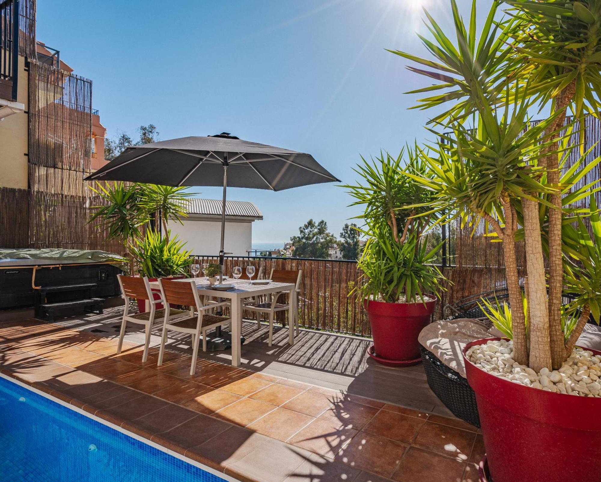 Private Luxurious Hillside Villa With Pool & Sea Views For 8 To 10 Ppl Fuengirola Exterior foto