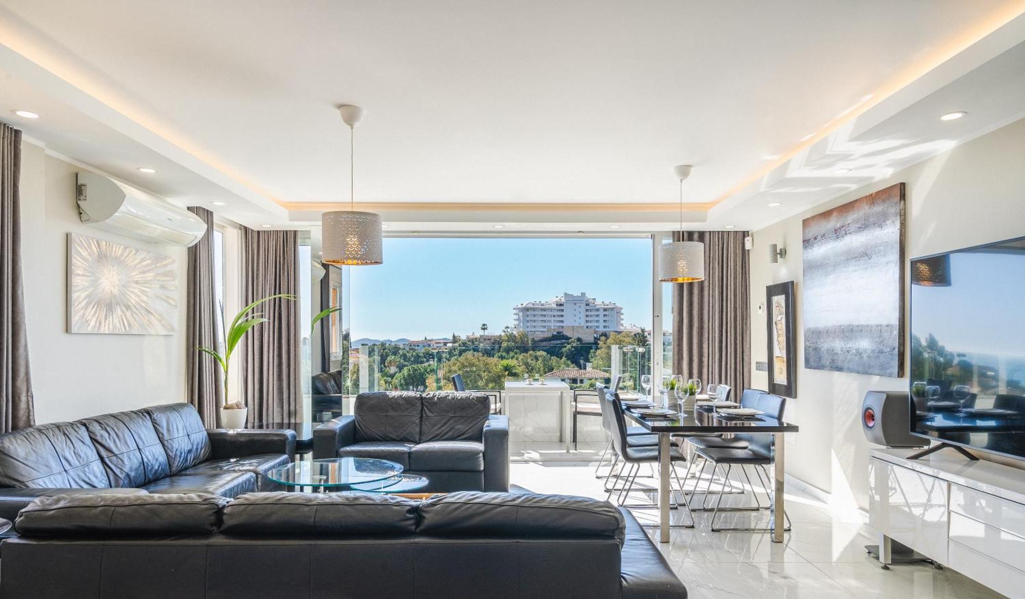 Private Luxurious Hillside Villa With Pool & Sea Views For 8 To 10 Ppl Fuengirola Exterior foto